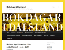 Tablet Screenshot of bokdagaridalsland.se